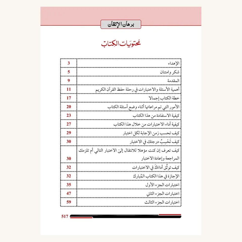فهرس «برهان الإتقان»، الصفحة 1 من 3